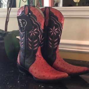 LADIES AUTHENTIC LEATHER COWBOY BOOTS BY VEARI